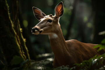 close-up photo of a deer