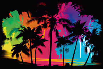 Colorful Palm, Music background