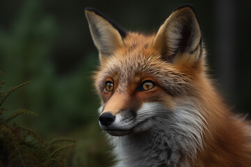 Obraz premium close-up photo of a foxs