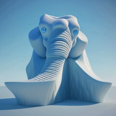 3d rendered illustration of a elephant