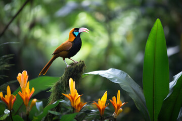 close-up photo of a paradise bird