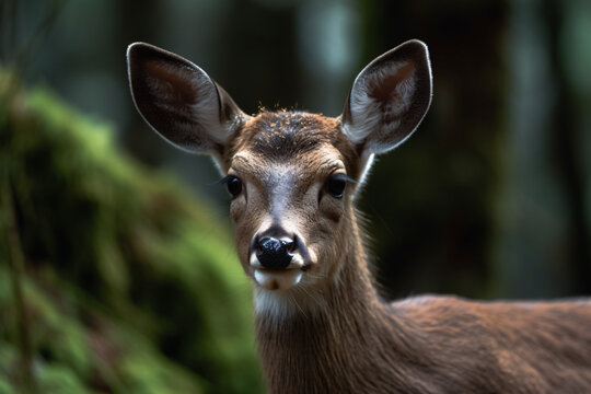 close-up photo of a deers