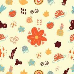 seamless pattern with flowers