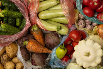 Fresh vegetables on the market