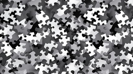wallpaper for seamless jigsaw puzzle pieces urban camouflage background . Generative Ai