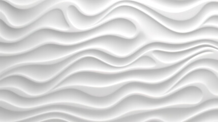 Seamless subtle white glossy soft waves transparent background texture overlay. Generative Ai