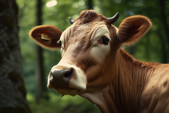 close-up photo of a cows