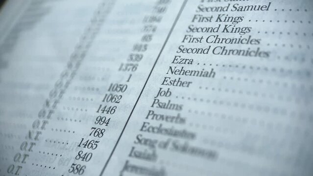 Contents Of Bible Chapters, Slider Shot