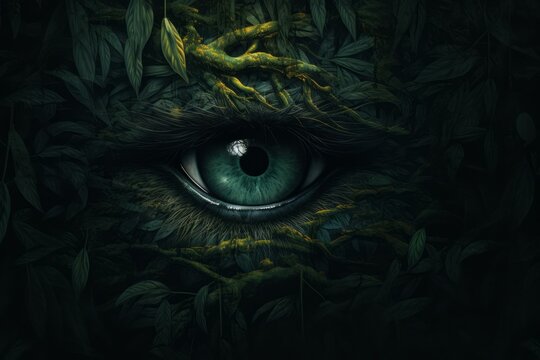 eye in the forest