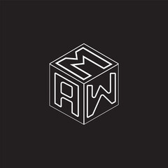 Cube letter logo design.