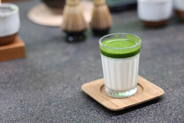 Matcha green tea green tea with milk
