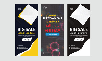 Roll-Up advertising banner set for your business.