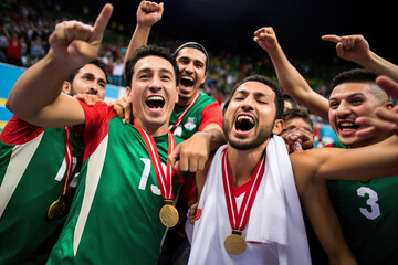 Fototapeta premium National Basketball Team. generative AI