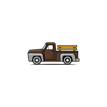 recommend clip art: Classic pickup truck vector graphics