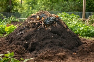 AI generated soil with food waste