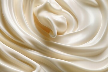 Fototapeta premium AI generated abstract image of a swirling cream
