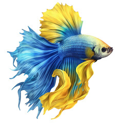 betta fish isolated on transparent background