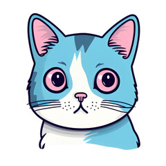 Obraz premium Kawaii Cat Funny and Cute