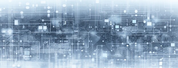 Fototapeta premium an electro engineering background with grid lines and electronics symbols Generative Ai