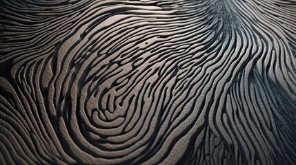 close-up view of a fingerprint texture, showcasing the unique swirls and patterns