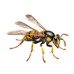 honey bee isolated on transparent background cutout