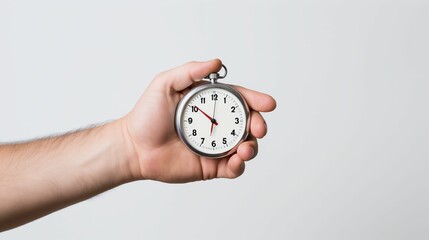 AI generated person hand holding a stopwatch