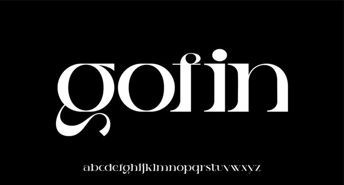 GOFIN. the luxury and elegant font glamour style	
