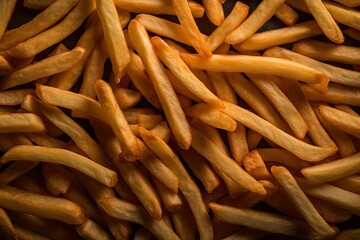 AI generated illustration of freshly-cooked french fries