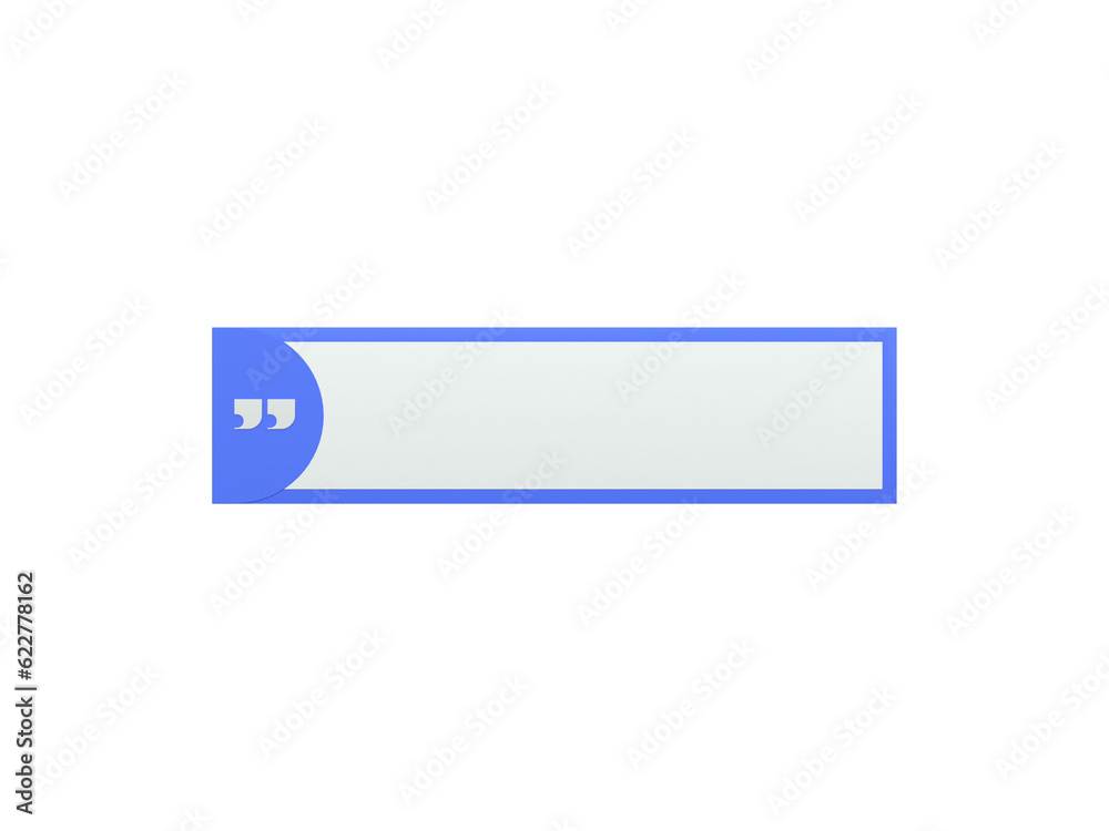Poster 3d rendering quote frames box blank templates realistic minimal text info design box banner design