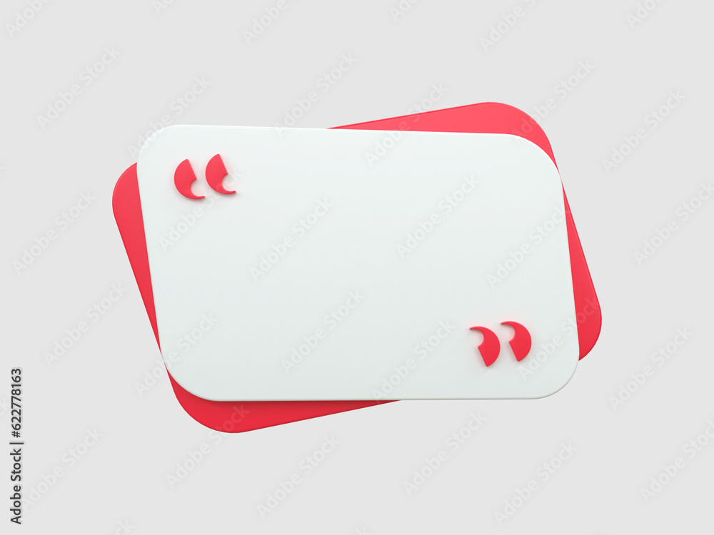 Poster 3d rendering quote frames box blank templates realistic minimal text info design box banner design