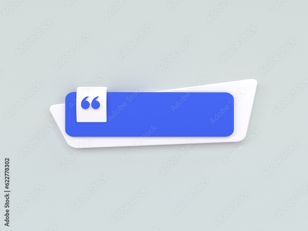 Poster 3d rendering quote frames box blank templates realistic minimal text info design box banner design