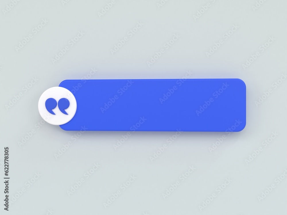 Poster 3d rendering quote frames box blank templates realistic minimal text info design box banner design