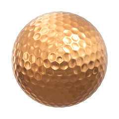 golden golf ball