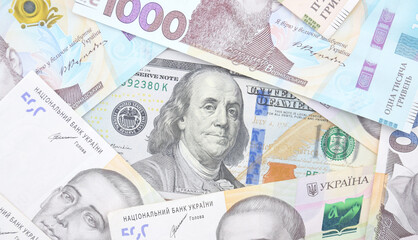 American dollars and Ukrainian hryvnia. The concept of the exchange rate.