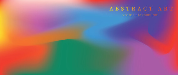 Gradient background. Abstract cover, wall arts with colourful geometric shapes and liquid color. Website and banner.