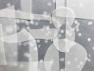 抽象的な背景素材、幾何学的模様のバックグラウンド、透明感のあるガラスの様なアブストラクト