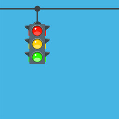 vector icon of traffic light
