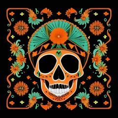 Fototapeta premium El Día de Muertos - Day of the Dead