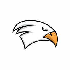 Eagle bird mascot logo vector template