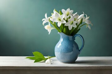 flowers in vase generated by AI tool