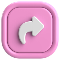 Share button. Share icon. 3D illustration.