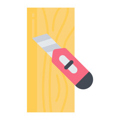 Cutter Flat Icon