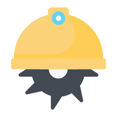 Helmet Flat Icon