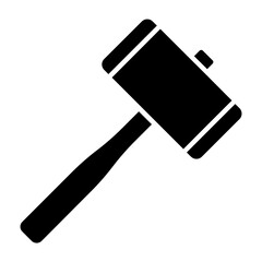 Mallet Glyph Icon