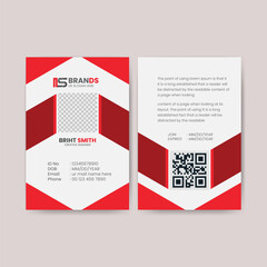 Naklejka na ściany i meble Professional creative simple Business and corporate modern id card template design