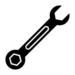 Wrench Glyph Icon