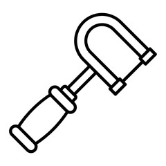 Fretsaw Line Icon