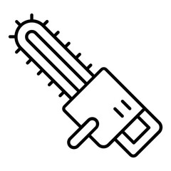 Chainsaw Line Icon