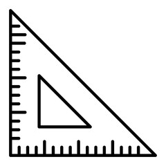 Set Square Line Icon
