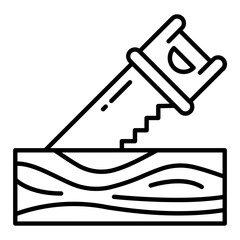 Sawing Line Icon
